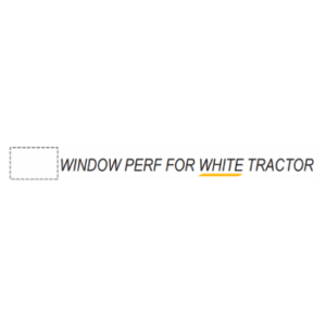 24724-20 X 39 White Window Perf